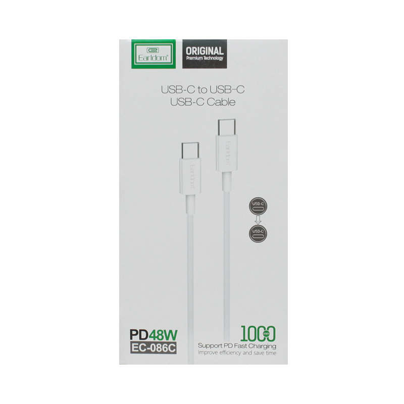 EARLDOM (PD48W -EC-086C) TYPE C TO TYPE C Cable