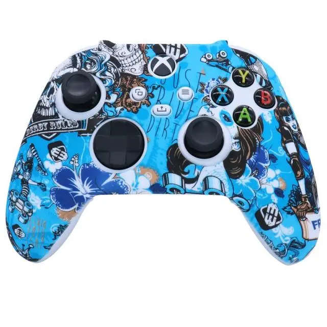 Xbox Series X/S Controller Silicone Cover Multi-color Protective Case For Xbox Series Gamepad Blue