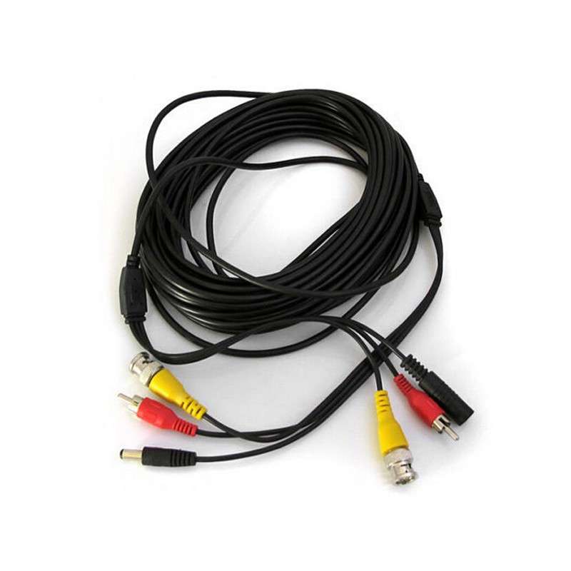 10 Meter CCTV Camera Cable BNC Connector & Power Cable
