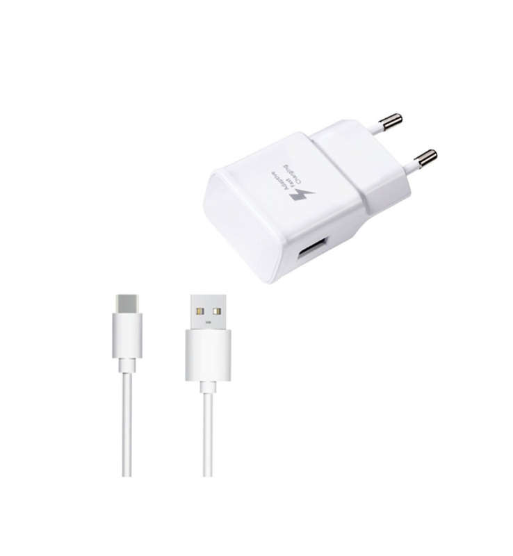 Fast Charger With Micro USB Cable For Samsung/Huawei/LG/Nokia White