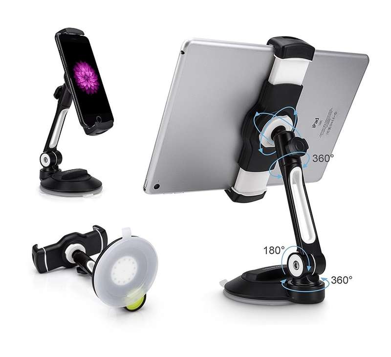 360 Multi-angel rotable smartphone and tablet holder