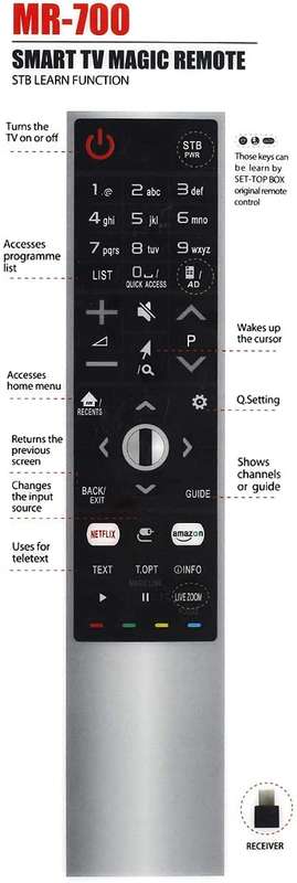 Universal Replacement Remote for LG TV Magic Remote AN-MR700