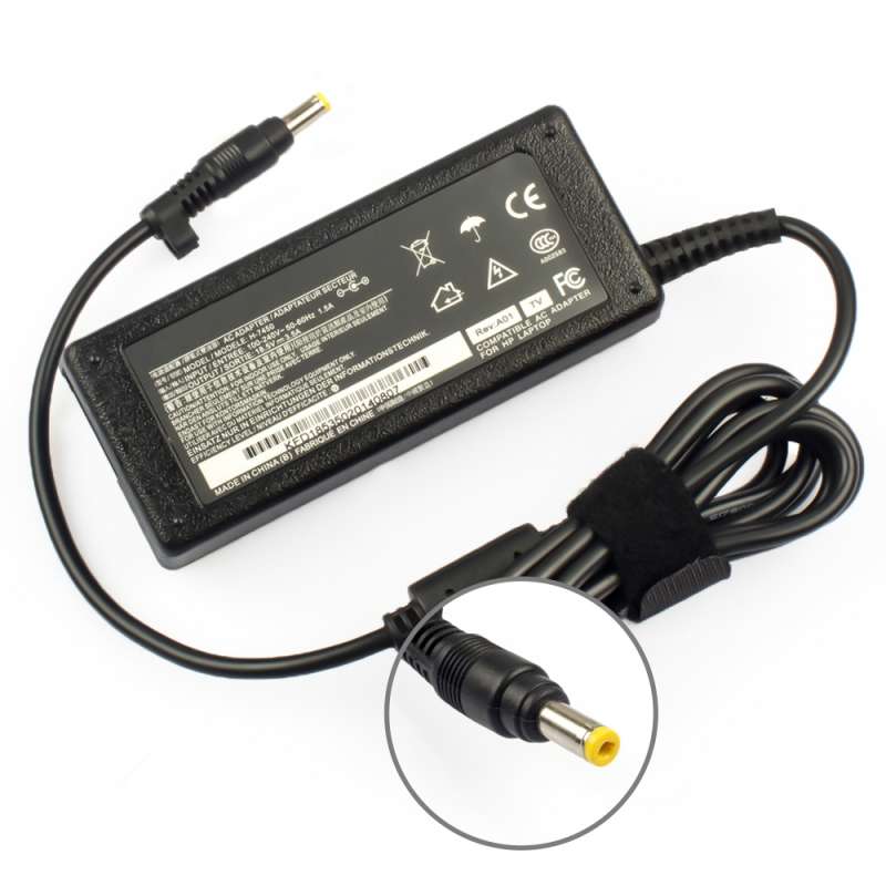 65W 18.5V 3.5A Laptop Charger For HP 550 620 625 Yellow Pin