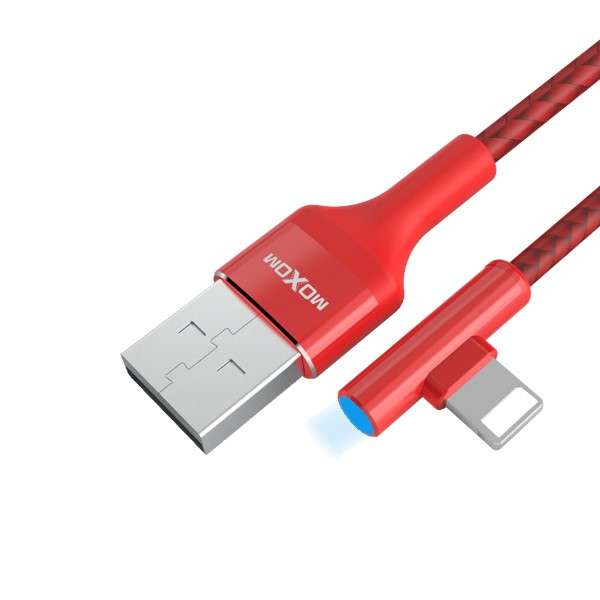 CC-70 Moxom Lightning Cable Game Cable For Mobile Phone - Red
