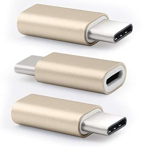 USB Female to Type C Male OTG Adapter Gold