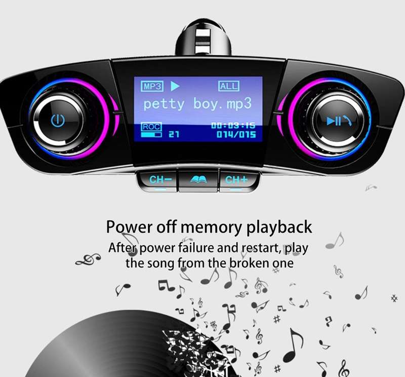 Earldom M60 Wireless FM Charger Charger Car Kit