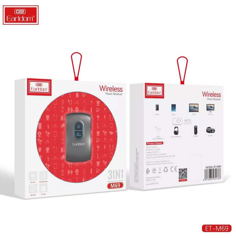 Earldom M69 3 in 1 Wireless Music Receiver