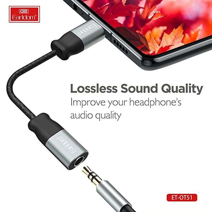 Earldom OT51 3.5 mm Universal Plug and Play  (Type-C/USB-C)