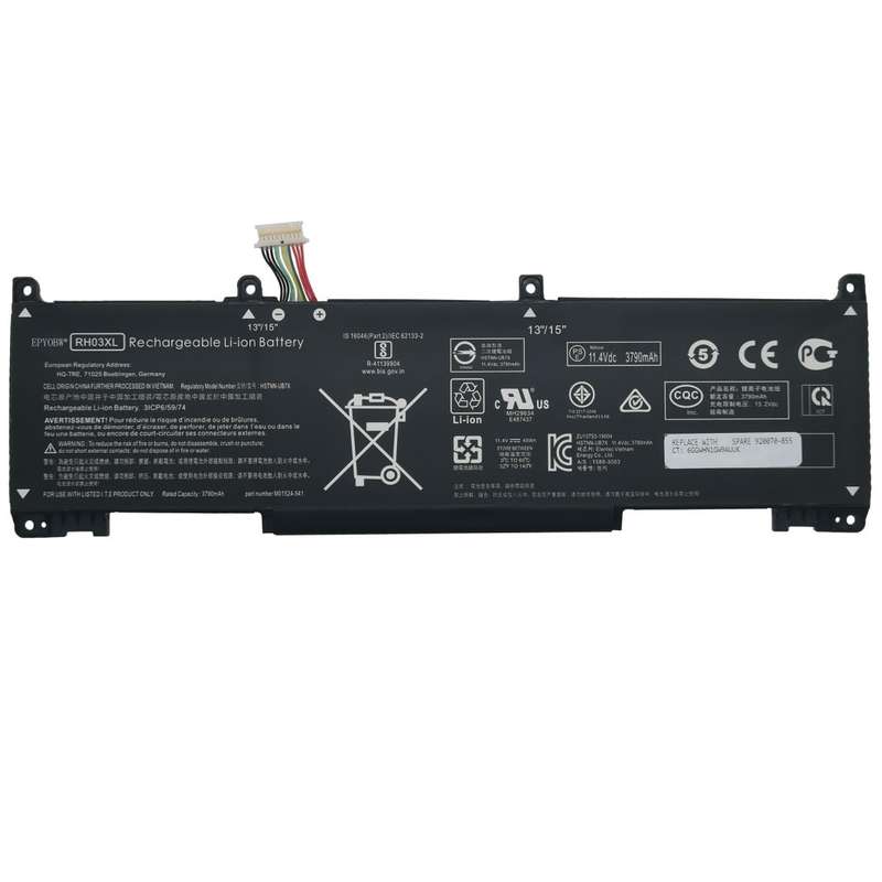 Replacement laptop battery for HP RH03XL 450 G8 430 G8 630 G8