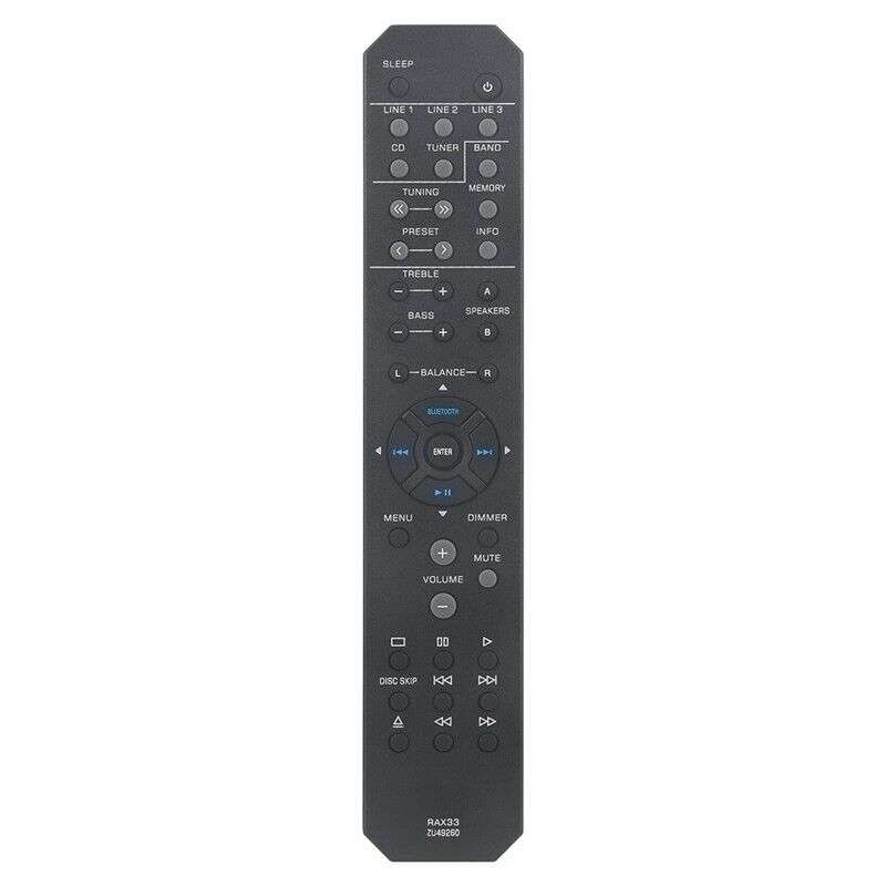 Yamaha RAX33 ZU49260 Replacement Remote Control for Yamaha Receiver R-S202D RS202D