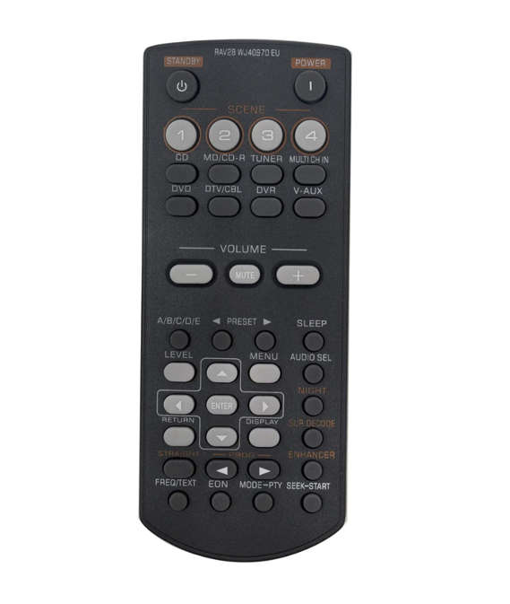 Replacement Remote Control for YAMAHA AV Amplifier RAV28 WJ40970 EU HTIB-68H1
