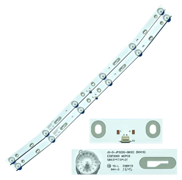 Replacement LED Backlight Strips Compatible with JVC/SANSUI/TELEFUNKEN 32inch TV JS-D-JP3220-061E...