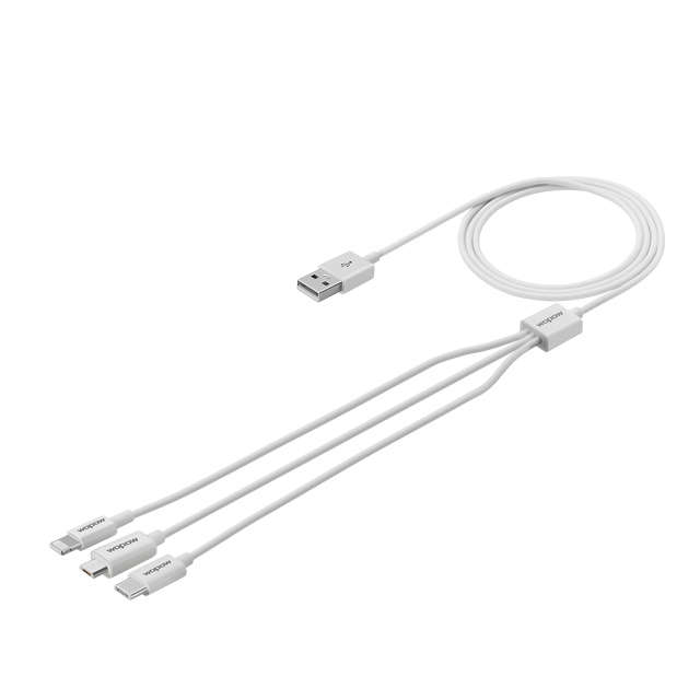 3in1 Wopow USB Cable (Micro/TypeC/Lightning) For Mobile Phones