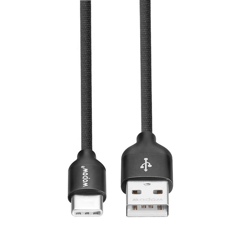 Wopow LT30 USB Type C 2m Cable For Samsung/ Huawei (Black)