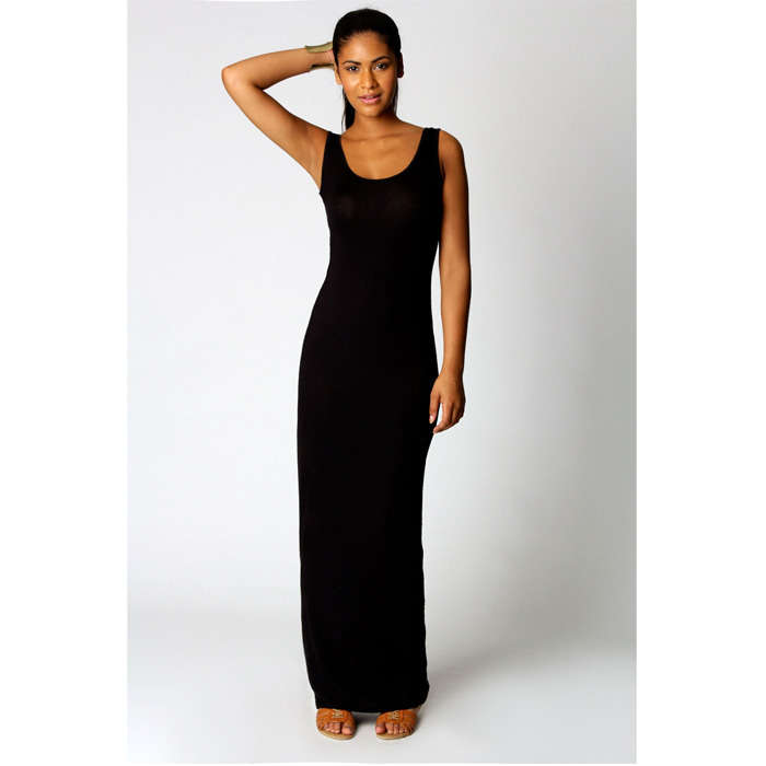 Sleeveless Scoop Neck Long Maxi Dress