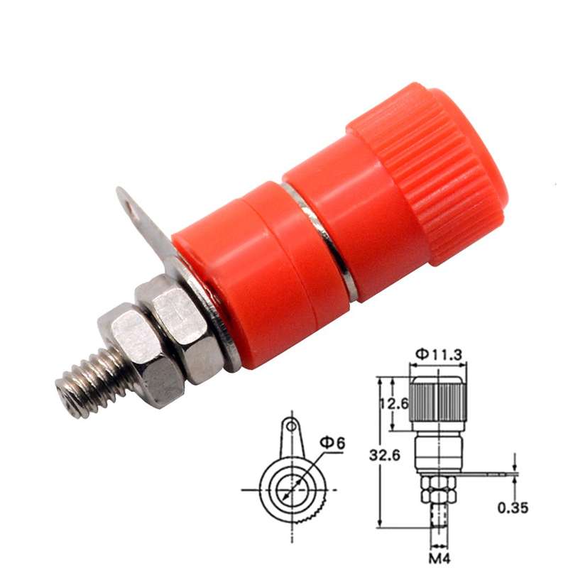 K100A Banana Plug Red 4mm