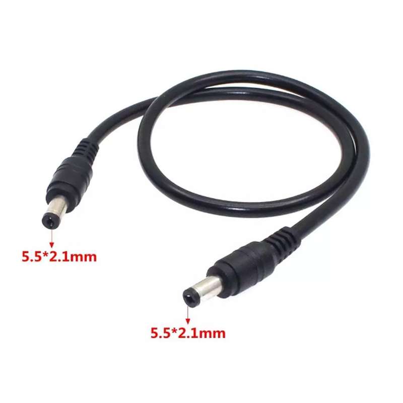 DC Jack 2.1mm Male to Male cable 1m
