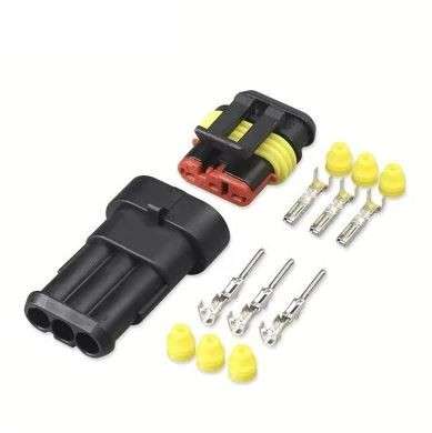 Waterproof Connector plug socket set 3 pin