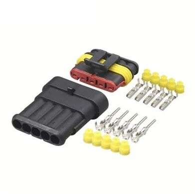 Waterproof Connector plug socket set 5 pin