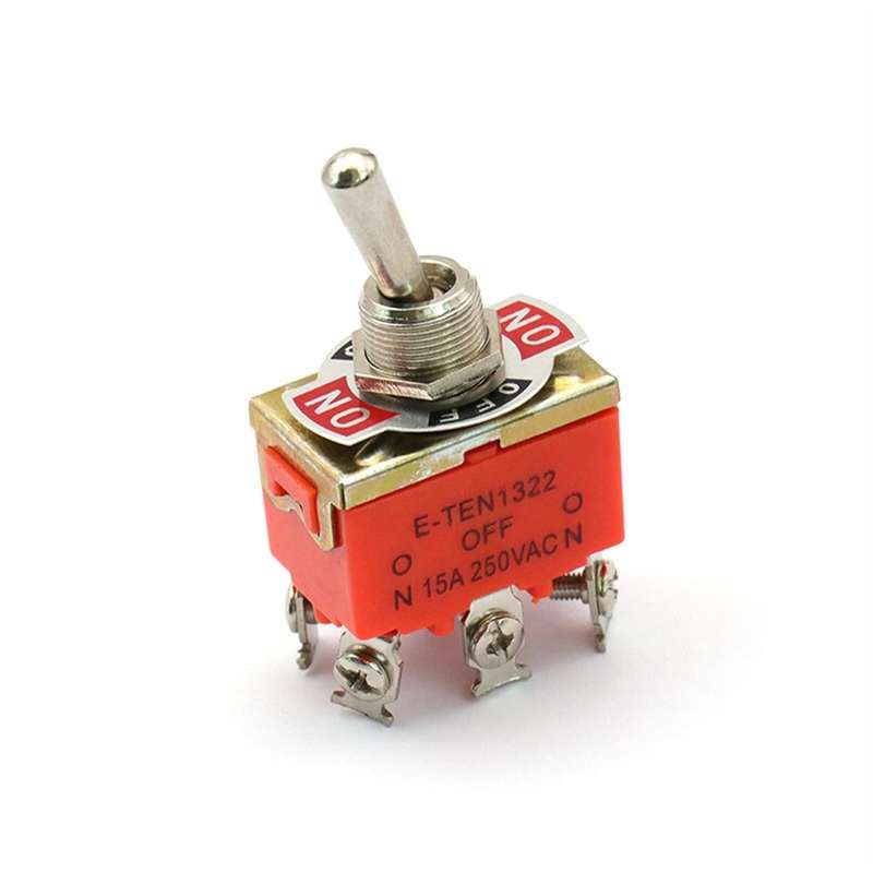 Toggle Switch DPDT 15A ON-OFF-ON