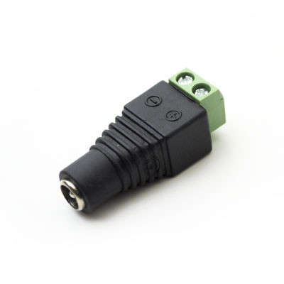 DC plug 5.5x2.1mm female to screw terminal