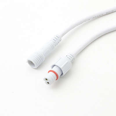 2 pin round male + female connector