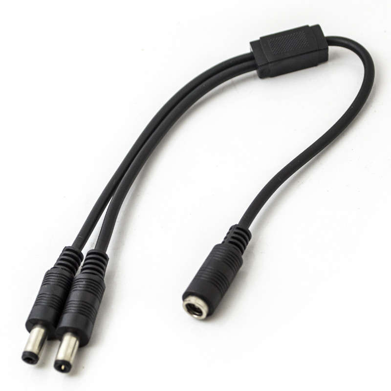 DC Socket 2.1mm splitter to 2 x DC Jack 2.1mm plug