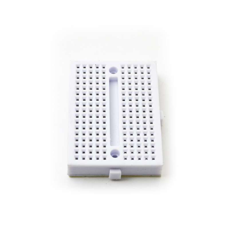 Mini Breadboard White 170 Tie Points. 4,5 x 3,3 x 0.9cm