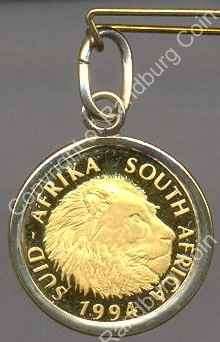 *#* 1994 Gold Natura Proof Lion Tenth oz Pendant as sold by SA Mint *#*