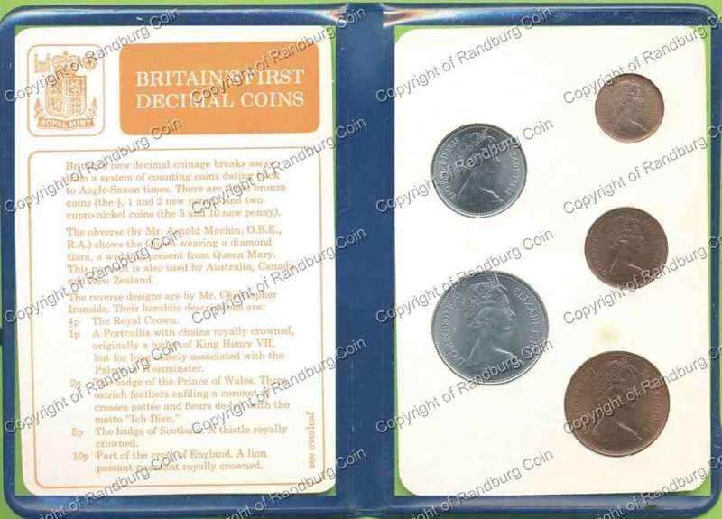 *#* Great Britain 1968 First Decimal Coin Set *#*