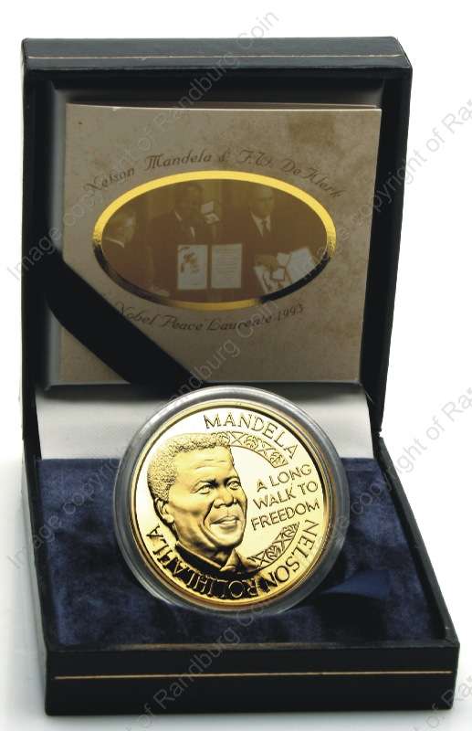 *#*1oz Gold Nelson Mandela / F W De Klerk Mint of Norway Medallion*#*