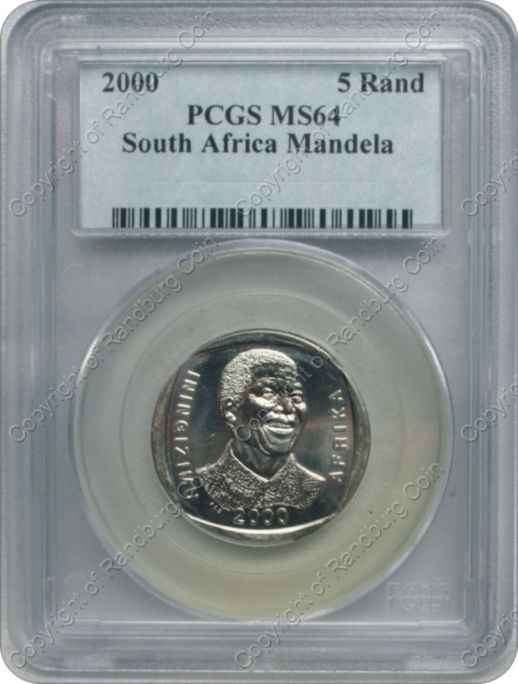 *#* 2000 UNC R5 Mandela MS 64 Slabbed *#*