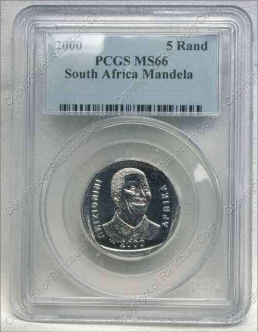 *#* 2000 UNC R5 Mandela MS 66 Slabbed *#*