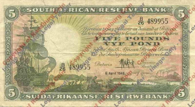 *#* MH DE KOCK - 1st Issue - Five Pound F+ *#*