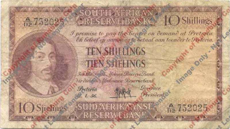 *#* MH DE KOCK - 3rd Issue - Ten Shillings F/F+ *#*