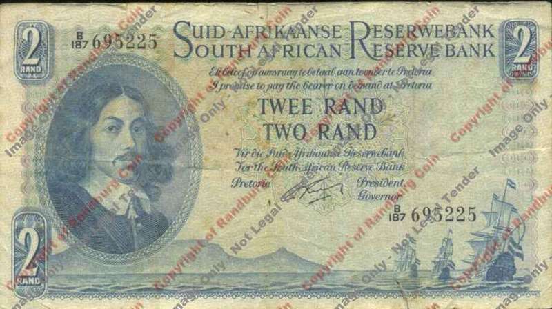*#* G RISSIK - 1st Issue - 2 Rand Afr/Eng - F *#*