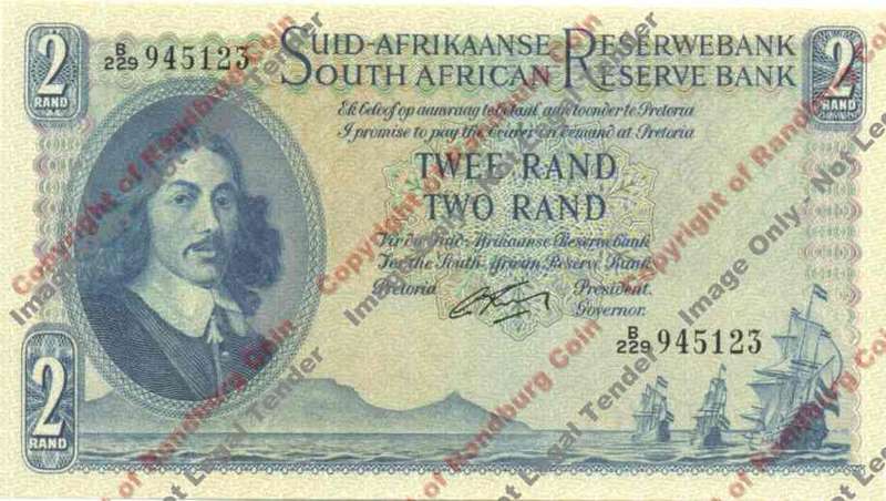 *#* G RISSIK - 1st Issue - 2 Rand Afr/Eng - Unc *#*