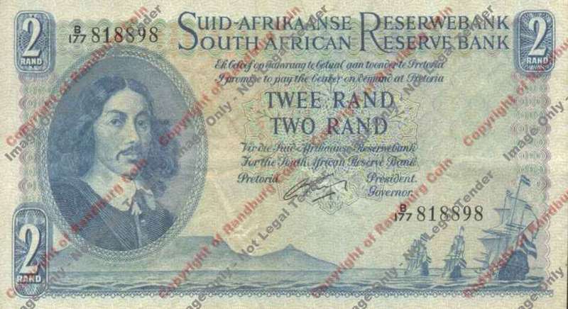 *#* G RISSIK - 1st Issue - 2 Rand Afr/Eng - VF *#*