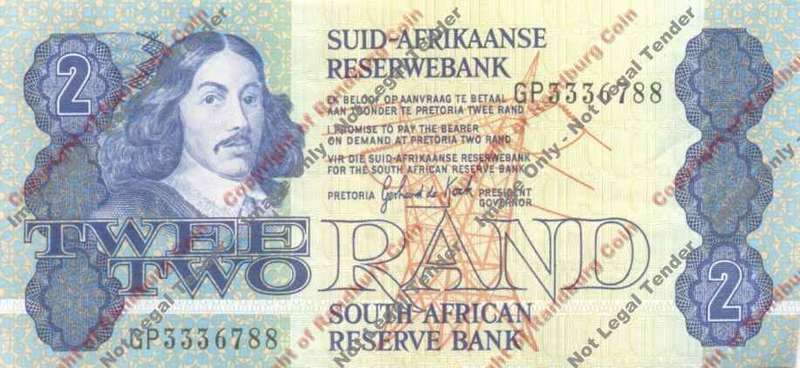 *#* GPC De Kock 3rd Issue - Two Rand Note VF+ *#*
