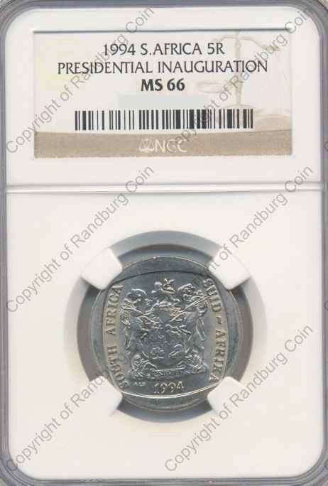 *#* 1994 R5 NGC SLABBED PRESIDENTIAL INAUGURATION MS 66 *#*