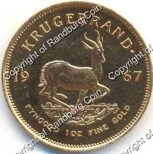 *#* 1967 GOLD 1OZ PROOF KRUGERRAND - 1st Year of Issue *#*
