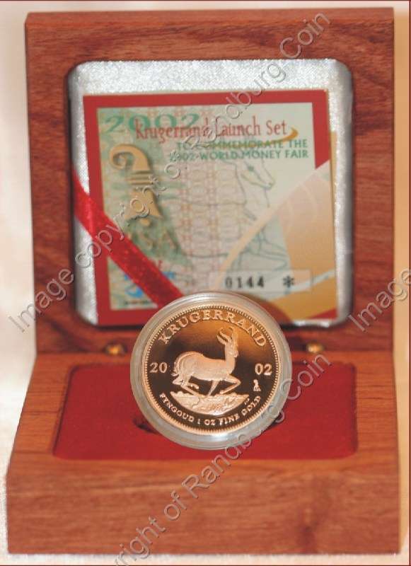 *#* 2002 Krugerrand Proof World Money Fair One oz Coin *#*