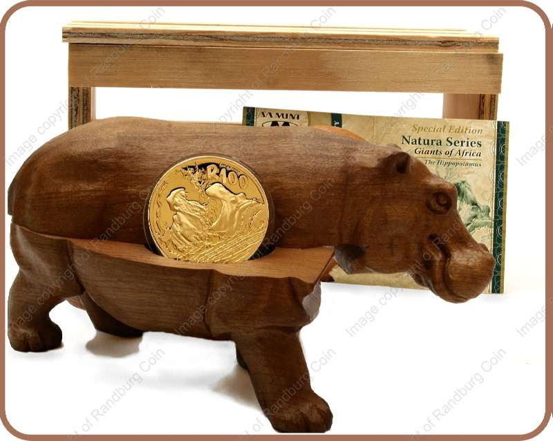 2005_Natura_Hippo_1_oz_Gold_Coin_Figurine_Edition_crate_rev