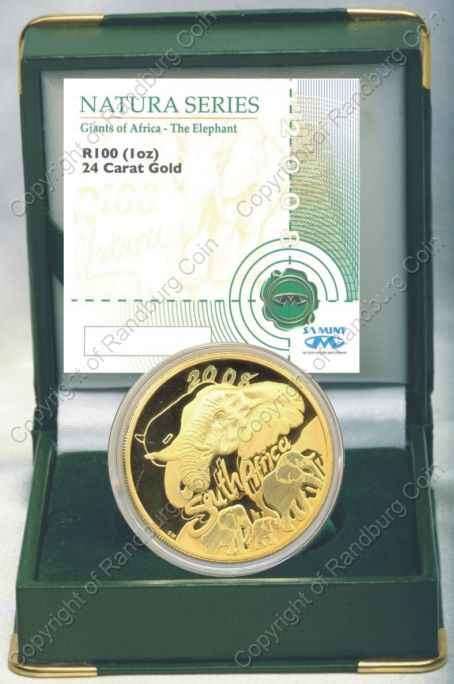 *#* 2008 Gold Proof Natura Elephant 1oz *#*