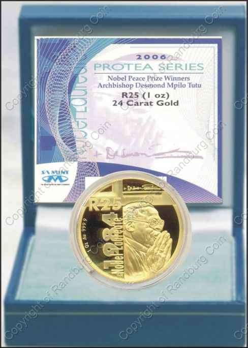 *#* 2006 One oz Gold Proof Protea Desmond Tutu *#*