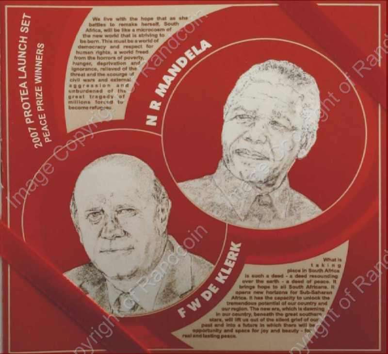 2007_Gold_Protea_Launch_set_Mandela_De_Klerk_certificate