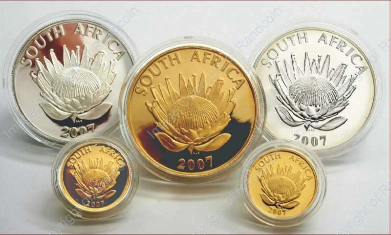 2007_Gold_Protea_Launch_set_Mandela_De_Klerk_coins_ob
