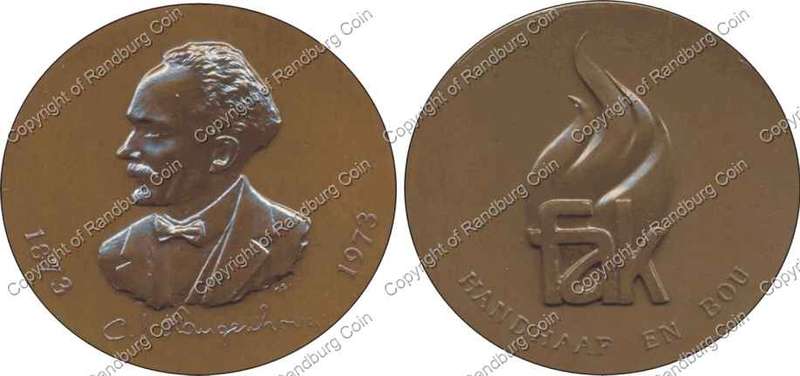 *#* Copper 1973 CJ Langenhoven medallion *#*