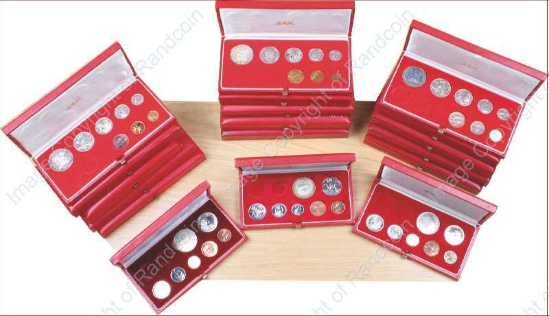 *#* Collection of SA Proof Sets 1965 - 1983 (No Gold) in SA Mint boxes *#*