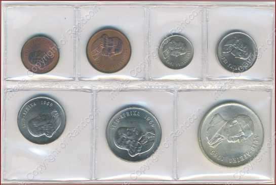 *#* 1969 AFR SA Mint issued UNC set WITH Silver R1 !!! _Mintage 7 500*#*